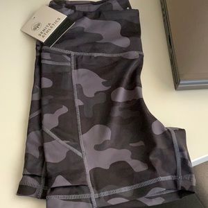 Black Camo Baseline Senita Shorts 5in Inseam